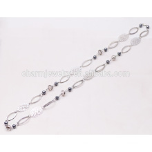 2015 NK005 Long Necklace Sweater Chain Wholesale Fashion Sweater Chain Long Style Pearl Sweater Chain
